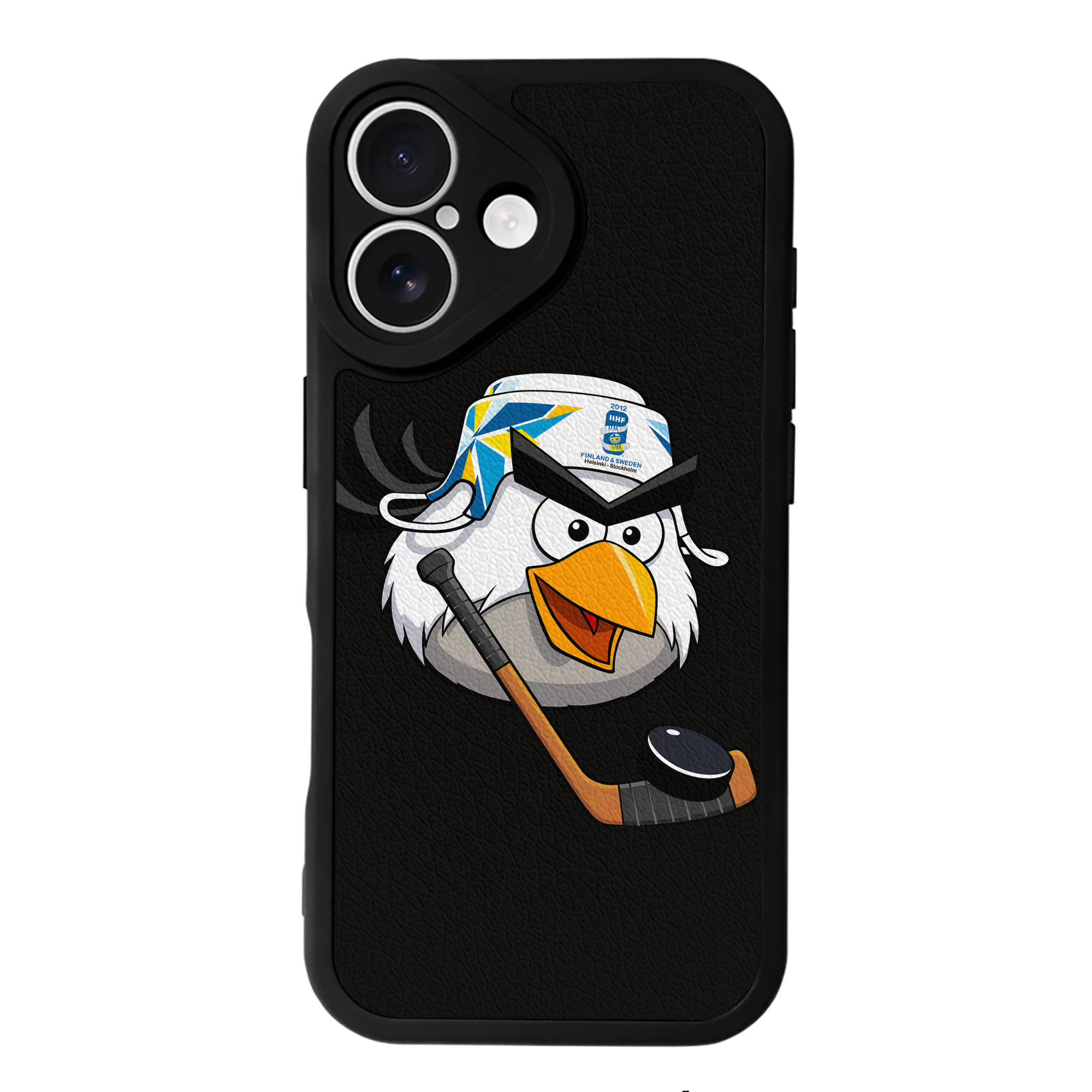 （画像用） Angry Birds アングリーバード 【iPhone 16シリーズ対応】シリコンスマホケース（レザー調） 材質：シリコン